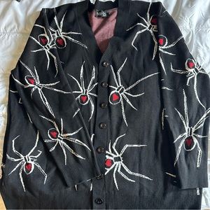 Foxblood Spider Cardigan, Eliza Sidney